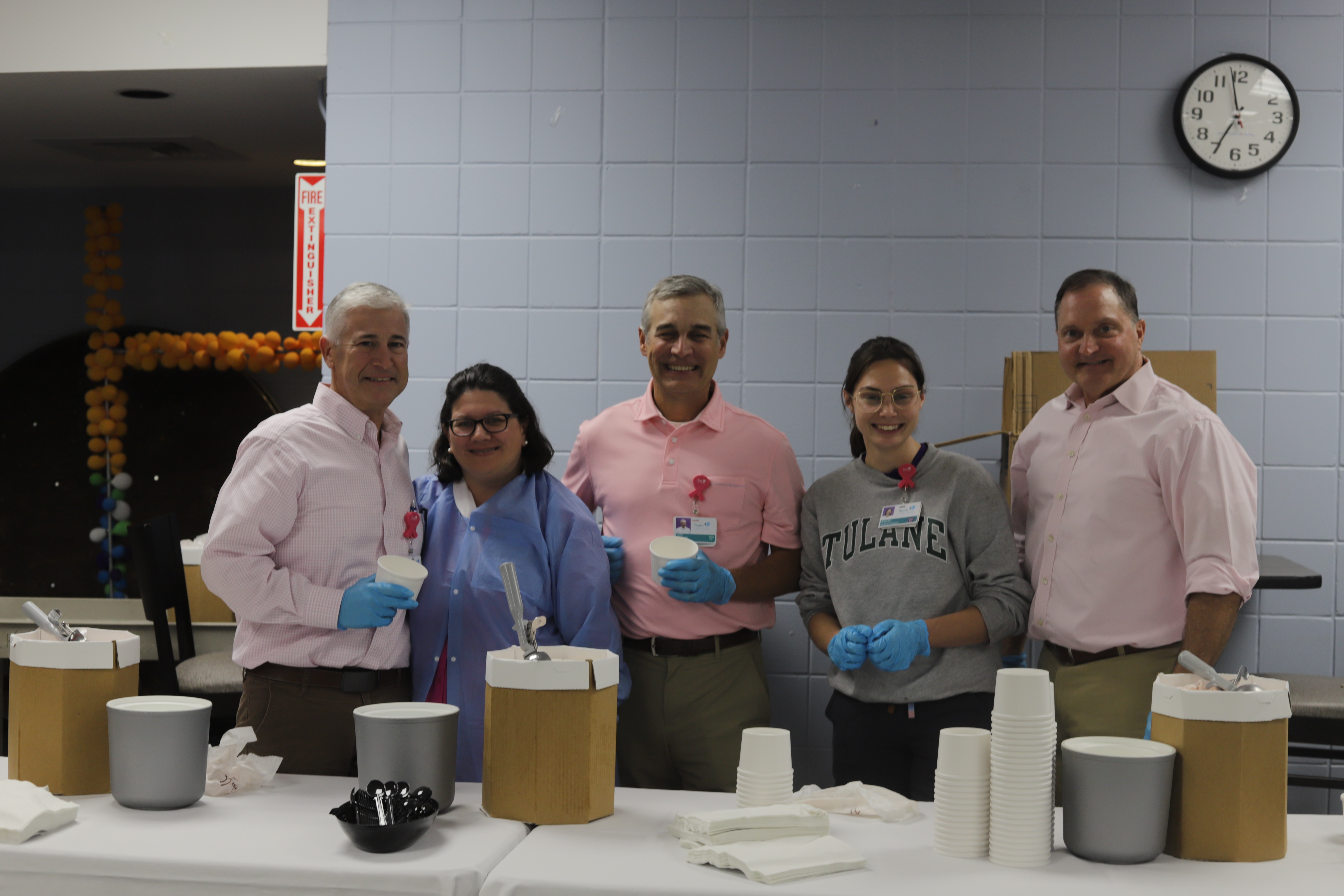 leadership serving ice cream